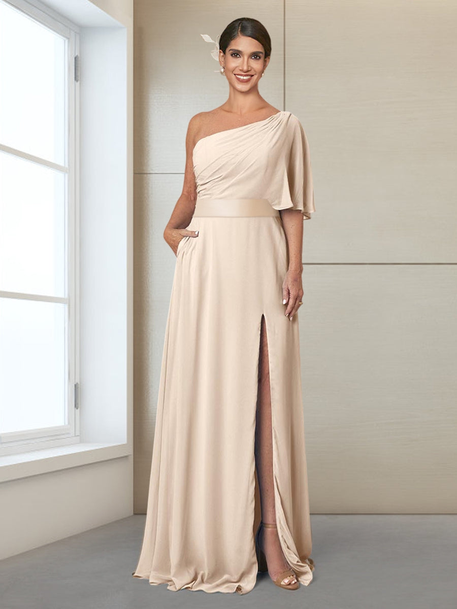 Elegant Half Sleeves Mother of the Bride Dresses With a Lapel Collar For Women