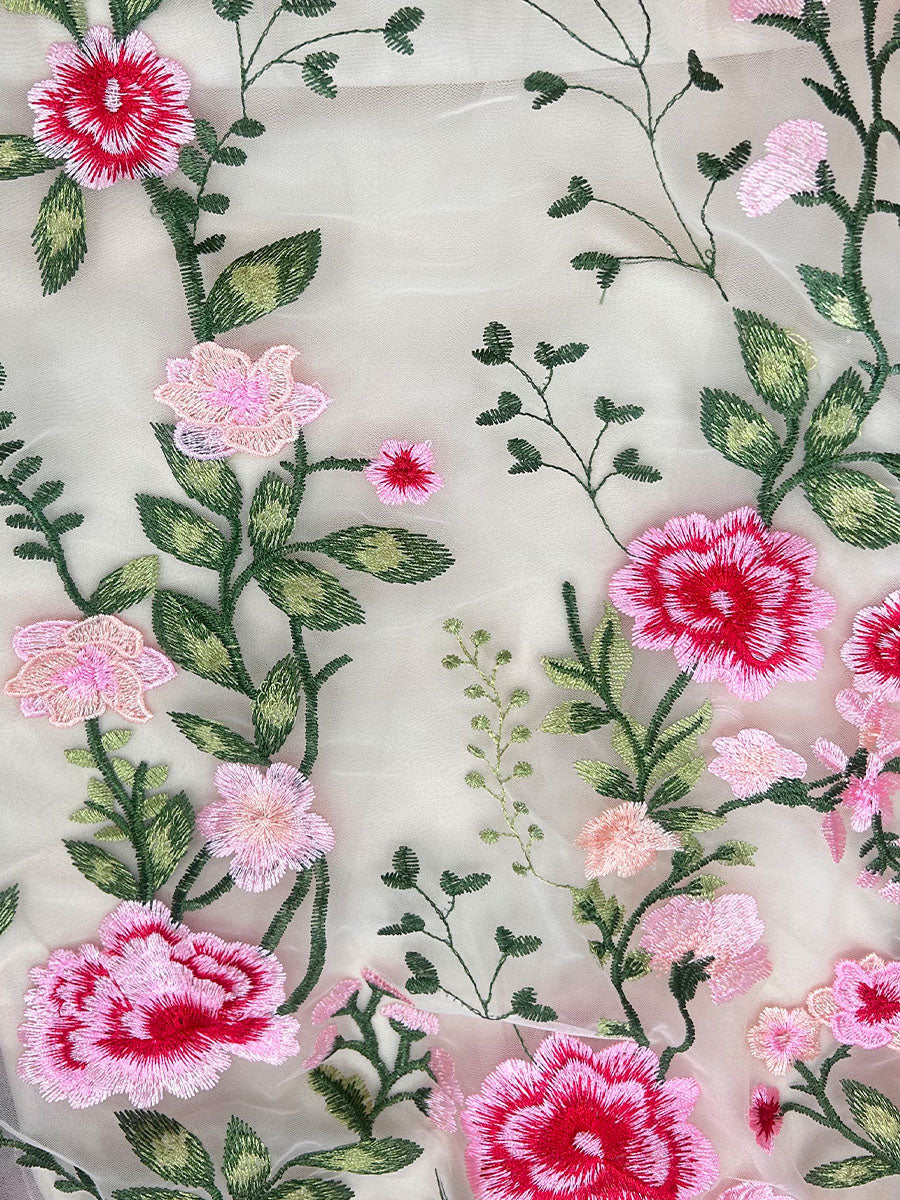 A-Line/Princess V-Neck Half Sleeves Floor-Length Floral Mother of the Bride Dresses