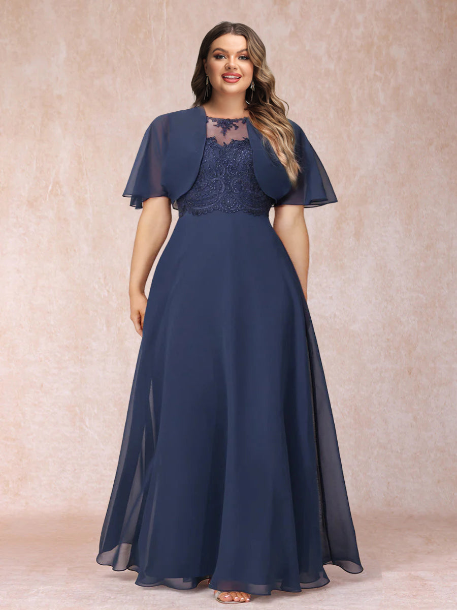 Bride Dresses Chiffon Jackets Plus Size Long Chiffon Jacket Plus