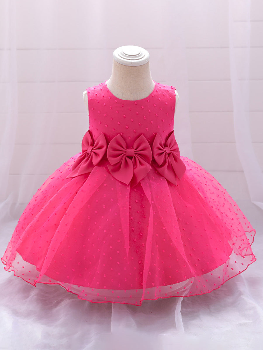 Ball Gown Scoop Sleeveless Flower Girl Dresses with Pearls