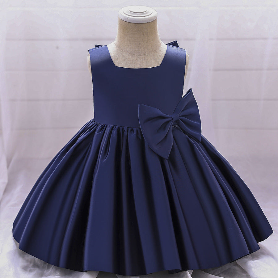 Ball Gown Square Neck Sleeveless Ruched Flower Girl Dresses