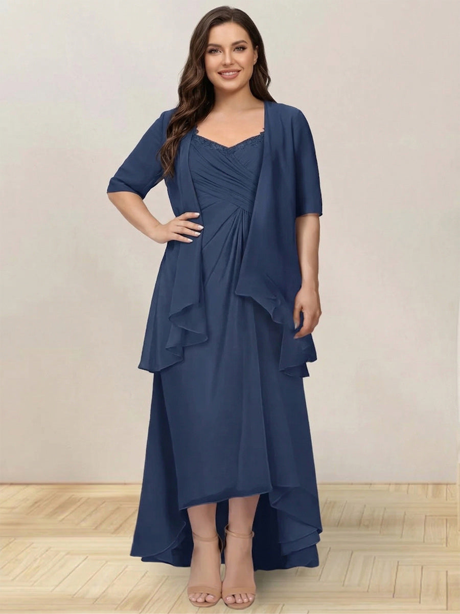 A-Line/Princess Sleeveless Long Formal Plus Size Evening Dresses With   Lavetir UK