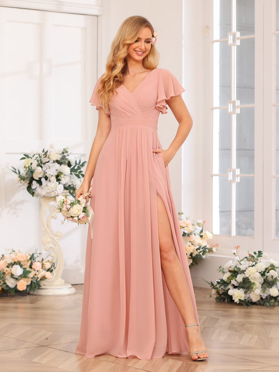 a line bridesmaid dresses uk A-line/Princess Silk Like Satin Ruched Spaghetti Straps Sleeveless Floor-Length Corset Bridesmaid Dresses