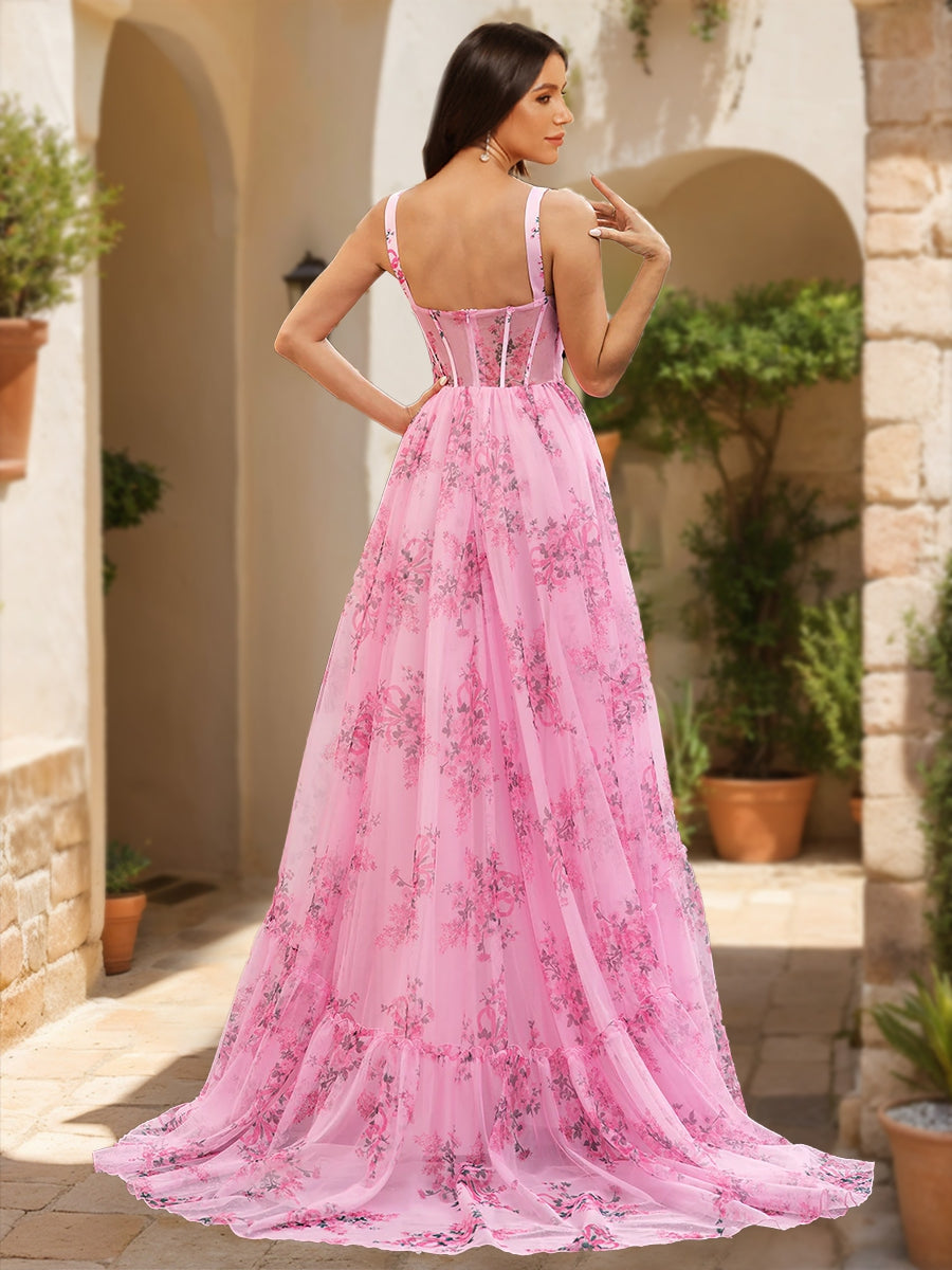 strapless open back dress The Imani Maxi Dress in Navy – Solace London