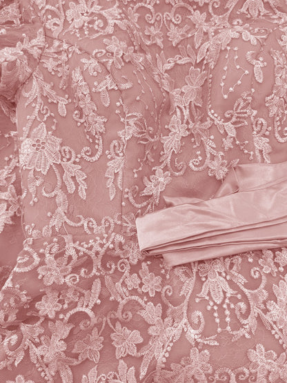 A-Line/Princess Scoop Short Sleeves Mother of the Bride Dresses with Appliques & Beading