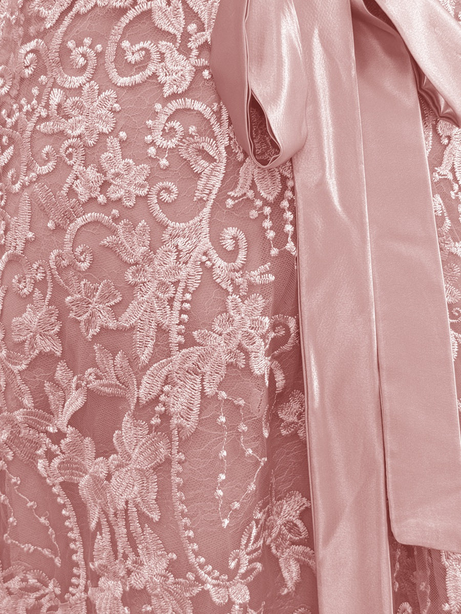 A-Line/Princess Scoop Short Sleeves Mother of the Bride Dresses with Appliques & Beading