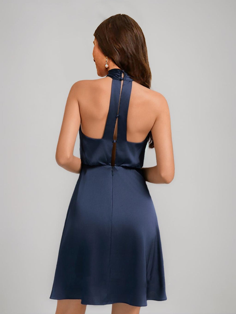 A-Line/Princess Halter Mini Dresses Short Cocktail Dresses