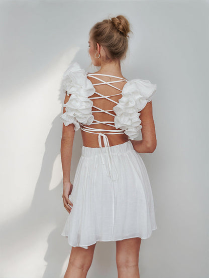 A-Line/Princess Sweetheart Short Elegant Cocktail Dresses with Ruffles & Pleats