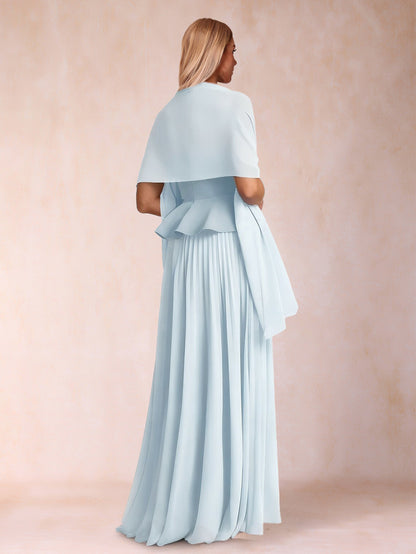 A-Line/Princess Strapless Sleeveless Floor-Length Mother of the Bride Dresses with Ruffles