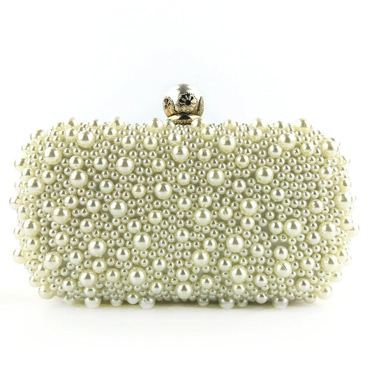 Fashionable Shining Pearls Clutch Unique Handbags