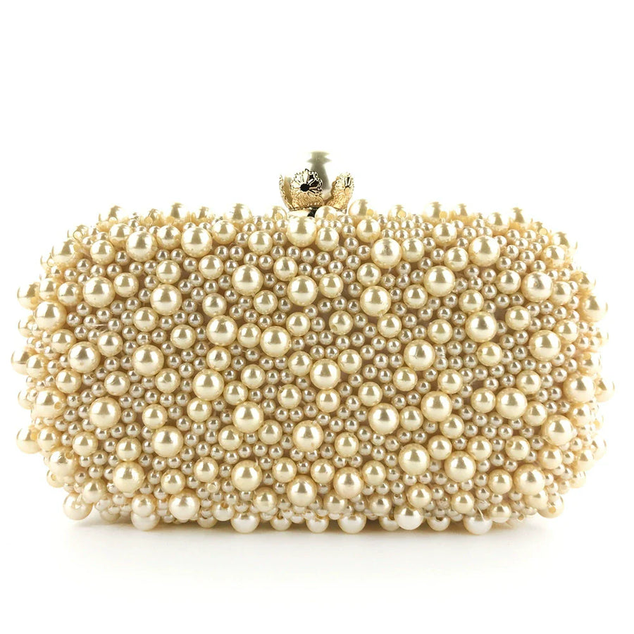 Fashionable Shining Pearls Clutch Unique Handbags