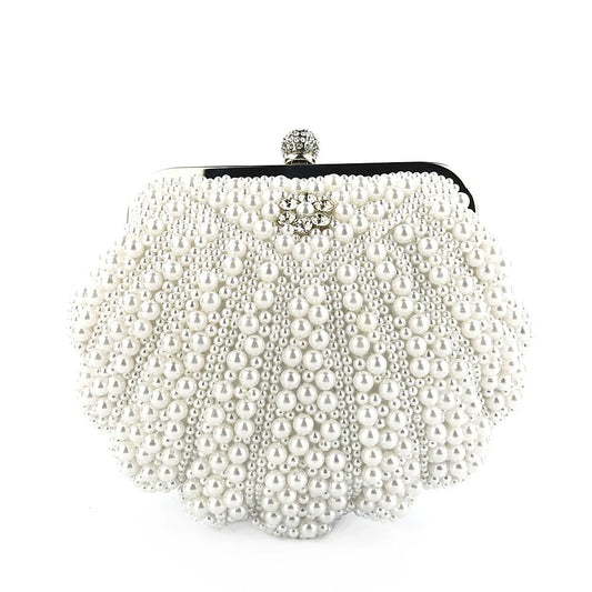Lovely Shining Pearls Clutch Unique Handbags