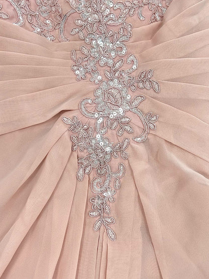 A-Line/Princess Illusion Scoop Appliques Ruched Mother of the Bride Dresses with Cape