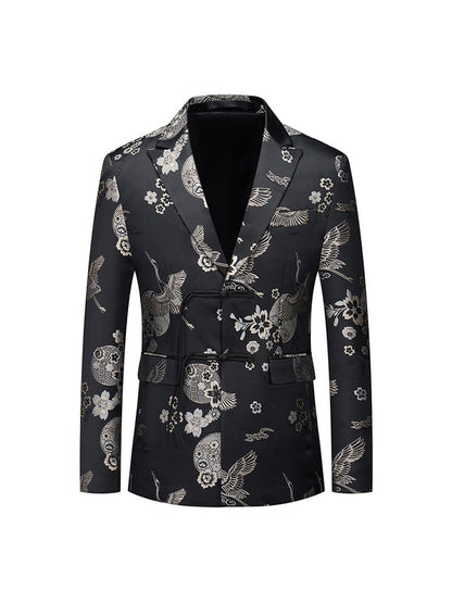Tailored Fit Single Breasted Two-button Men's Party Jacket