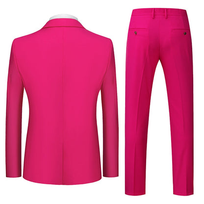 Tailored Fit Single Breasted One-button 2 Pieces Men's Wedding Suits