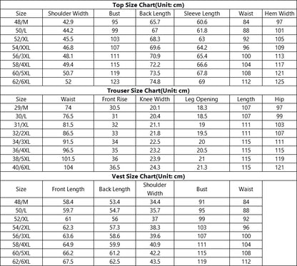 Tailored Fit Notched Lapel Single Breasted One-Button Grid 3 Piece Men's Party Suits