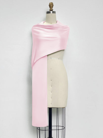 (18x89in.) Dense Stretch Satin Shawls & Wraps for Women