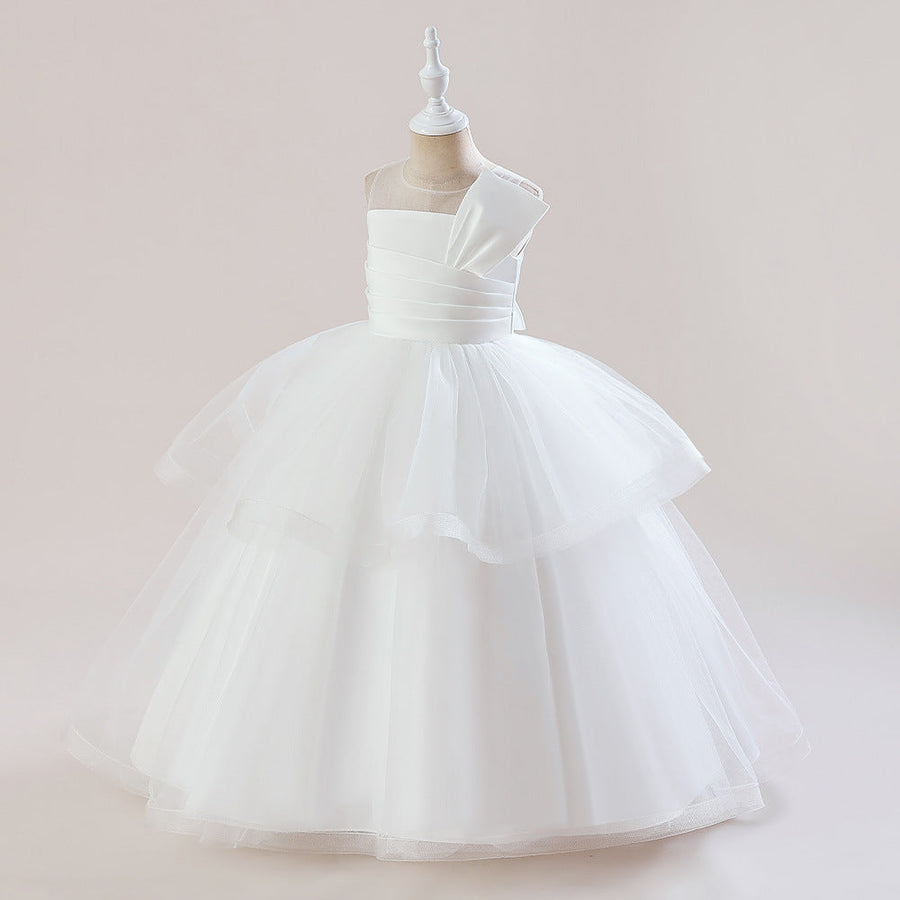 Ball Gown Scoop Sleeveless Flower Girl Dresses with Ruched