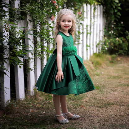 Ball Gown Scoop Sleeveless Flower Girl Dresses with Sash