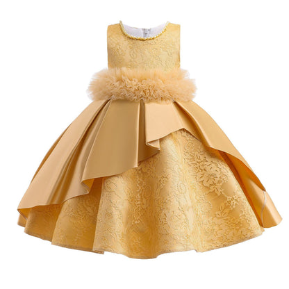 Ball Gown Scoop Sleeveless Flower Girl Dresses with Sash