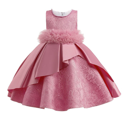 Ball Gown Scoop Sleeveless Flower Girl Dresses with Sash
