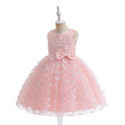 Ball Gown Scoop Sleeveless Flower Girl Dresses with Solid Flowers