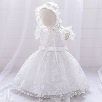 Ball Gown Scoop Flying Sleeves Flower Girl Dresses with Applique