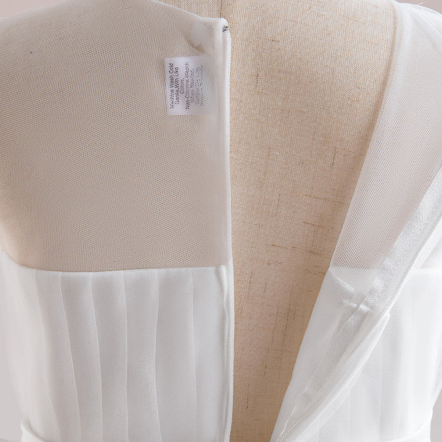 Ball Gown Scoop Sleeveless Flower Girl Dresses with Ruffles