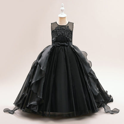Ball Gown Scoop Sleeveless Flower Girl Dresses with Ruffles