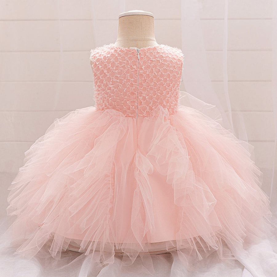 Ball Gown Scoop Sleeveless Flower Girl Dresses with Ruched