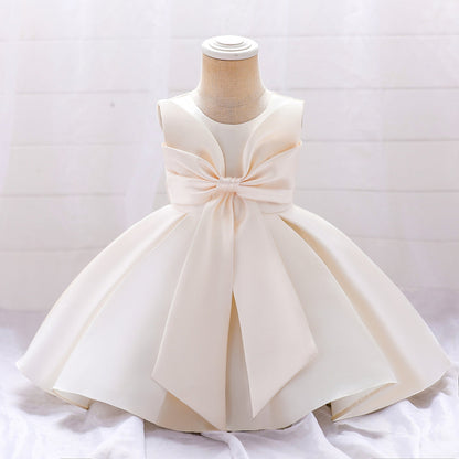 Ball Gown Scoop Sleeveless Flower Girl Dresses with Bow knot