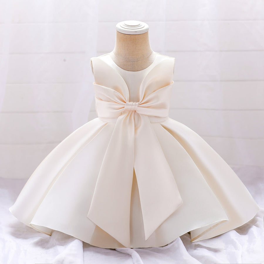 Ball Gown Scoop Sleeveless Flower Girl Dresses with Bow knot