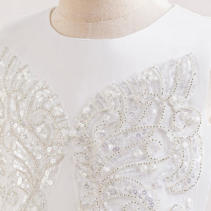 Ball Gown Scoop Sleeveless Flower Girl Dresses with Sequins