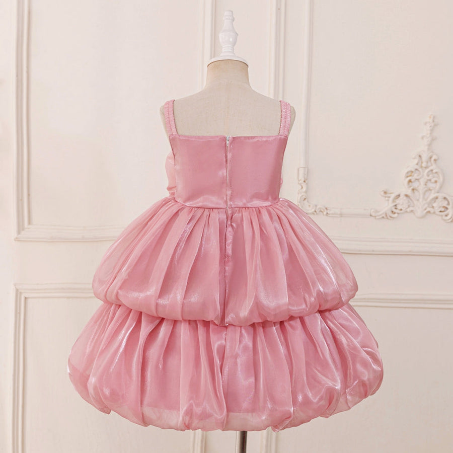 Ball Gown Scoop Sleeveless Flower Girl Dresses with Tiered