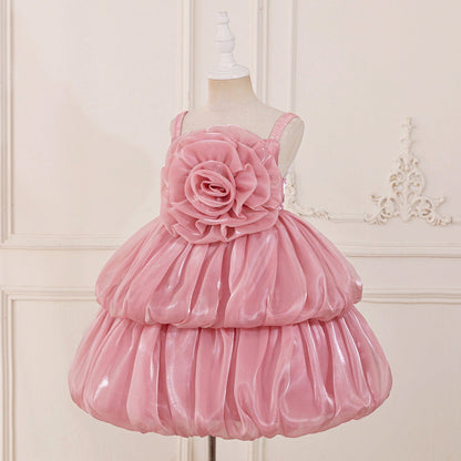 Ball Gown Scoop Sleeveless Flower Girl Dresses with Tiered