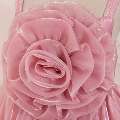 Ball Gown Scoop Sleeveless Flower Girl Dresses with Tiered