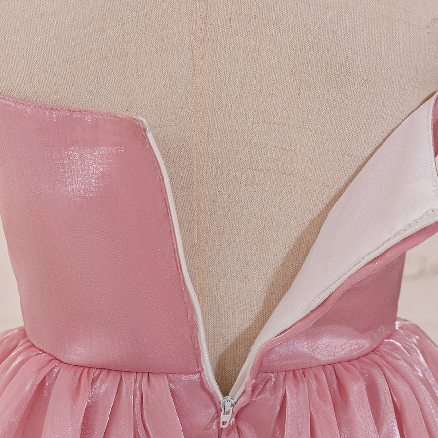 Ball Gown Scoop Sleeveless Flower Girl Dresses with Tiered