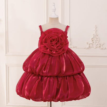 Ball Gown Scoop Sleeveless Flower Girl Dresses with Tiered