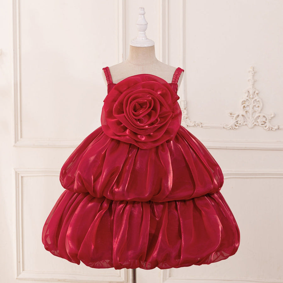 Ball Gown Scoop Sleeveless Flower Girl Dresses with Tiered