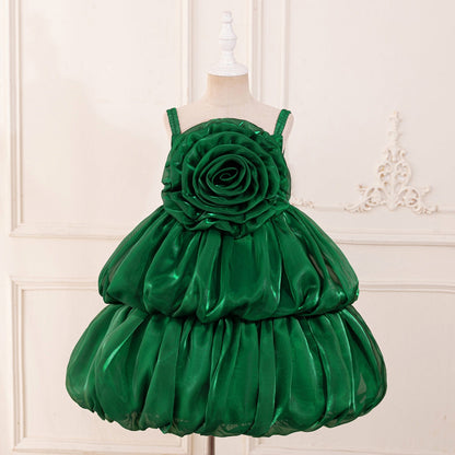 Ball Gown Scoop Sleeveless Flower Girl Dresses with Tiered