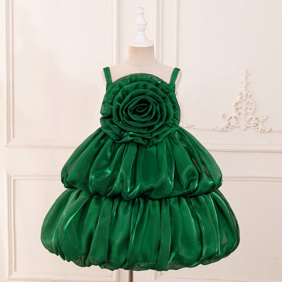 Ball Gown Scoop Sleeveless Flower Girl Dresses with Tiered