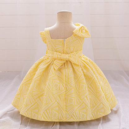 Ball Gown Asymmetrical Sleeveless Ruched Flower Girl Dresses