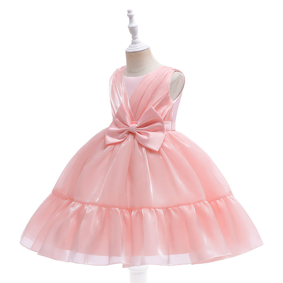 Ball Gown Scoop Sleeveless Ruched Flower Girl Dresses