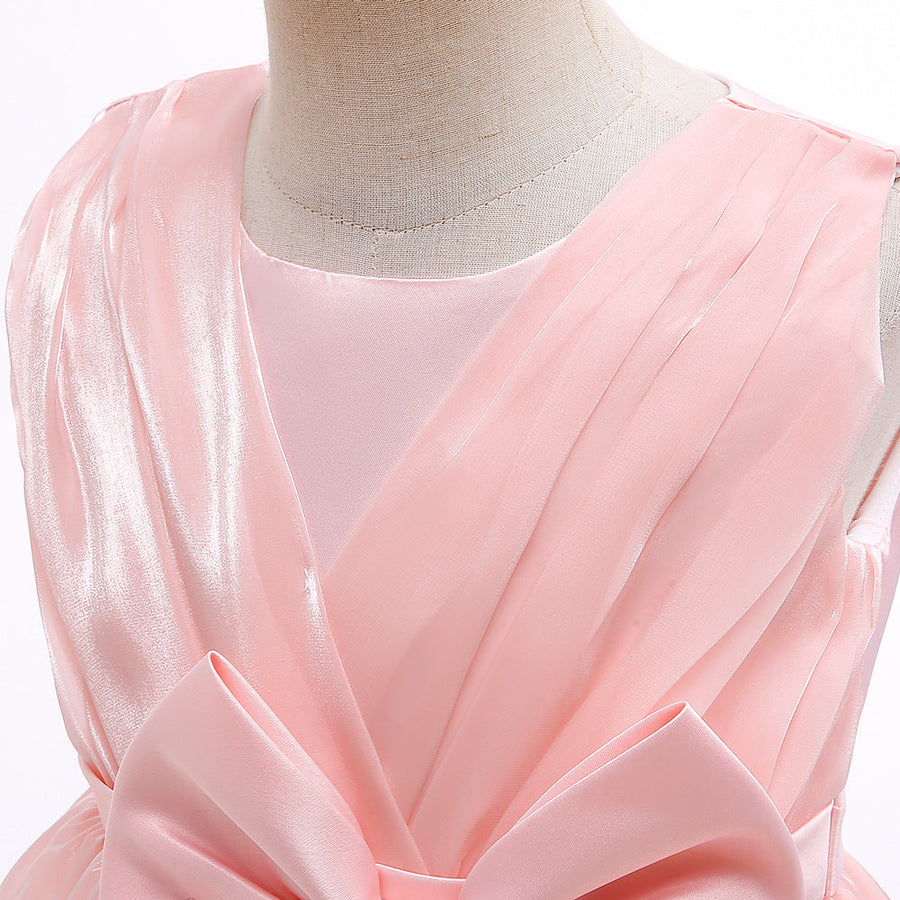 Ball Gown Scoop Sleeveless Ruched Flower Girl Dresses