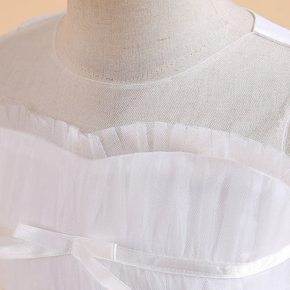 Ball Gown Scoop Sleeveless Tiered Flower Girl Dresses