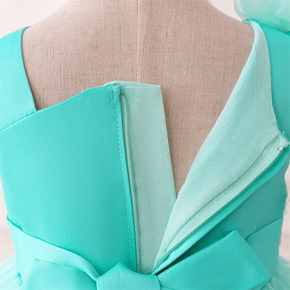 Ball Gown Asymmetrical Sleeveless Flower Girl Dresses with Beading