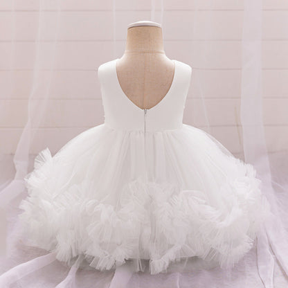 Ball Gown Scoop Sleeveless Flower Girl Dresses with Lace