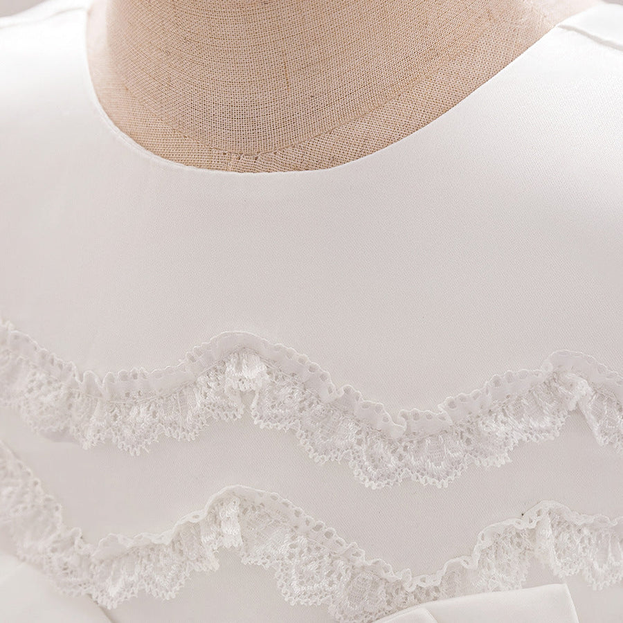 Ball Gown Scoop Sleeveless Flower Girl Dresses with Lace