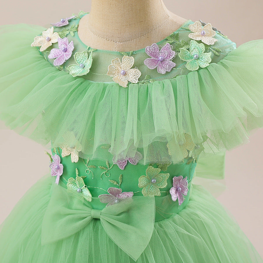 Ball Gown Scoop Sleeveless Ruched Flower Girl Dresses