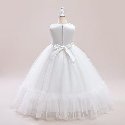 Ball Gown Scoop Sleeveless Sash Flower Girl Dresses